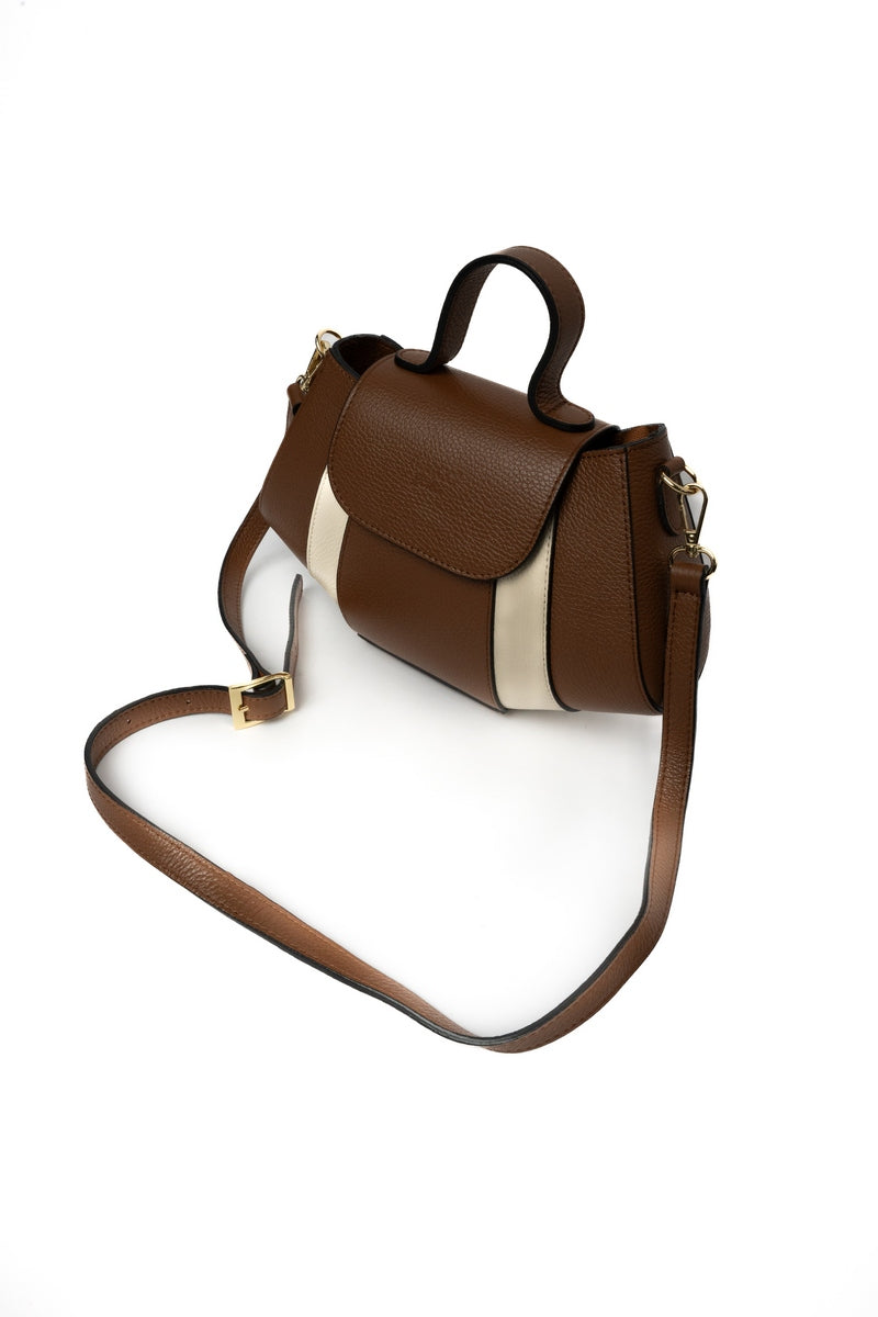 Sac En Bandoulière Lara - Camel/Beige