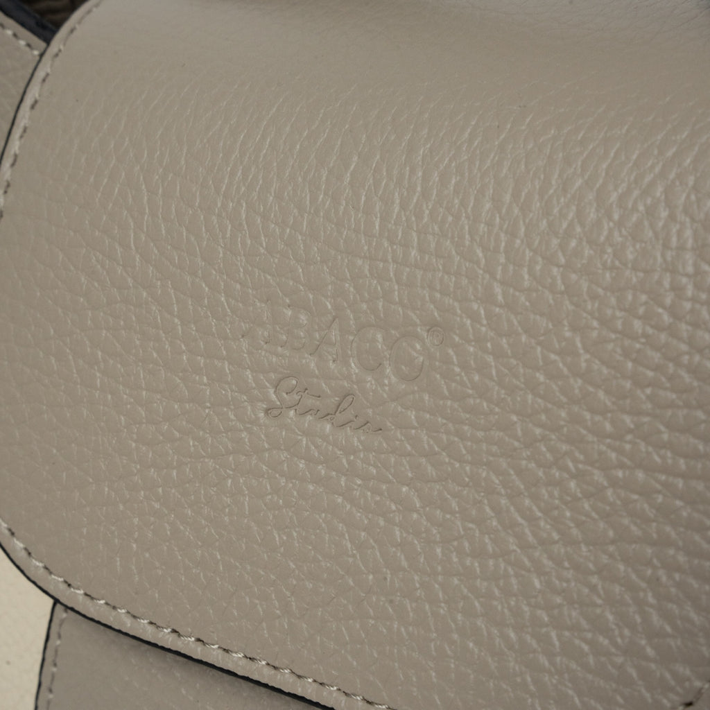 Lara Shoulder Bag - Light Taupe/Off-White