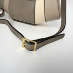 Lara Shoulder Bag - Light Taupe/Off-White