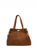 Sac À Bandoulière Vera Suede - Camel