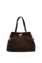 Sac En Bandoulière Vera Suede - Moka