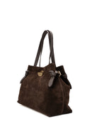 Sac À Bandoulière Vera Suede - Moka
