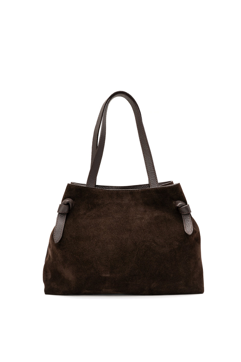Sac À Bandoulière Vera Suede - Moka
