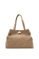 Sac À Bandoulière Vera Suede - Taupe
