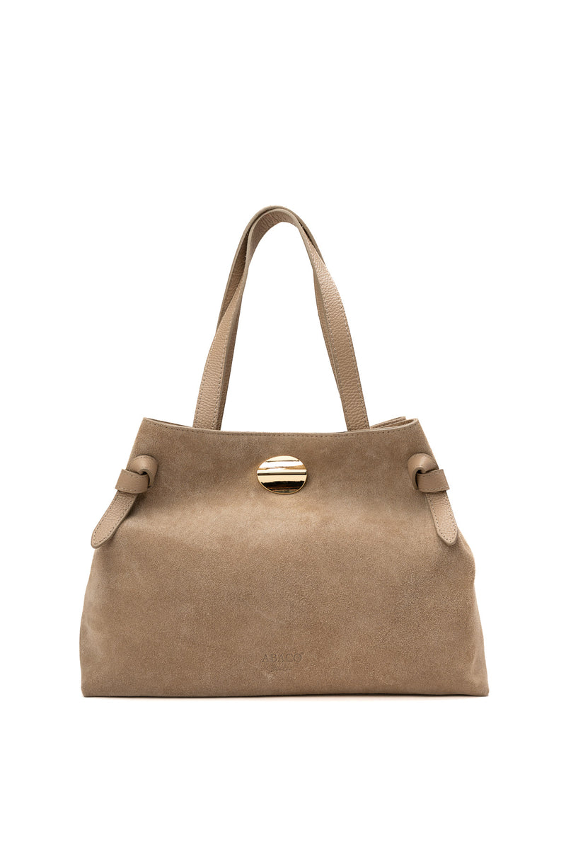 Sac À Bandoulière Vera Suede - Taupe