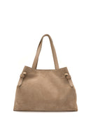 Sac À Bandoulière Vera Suede - Taupe
