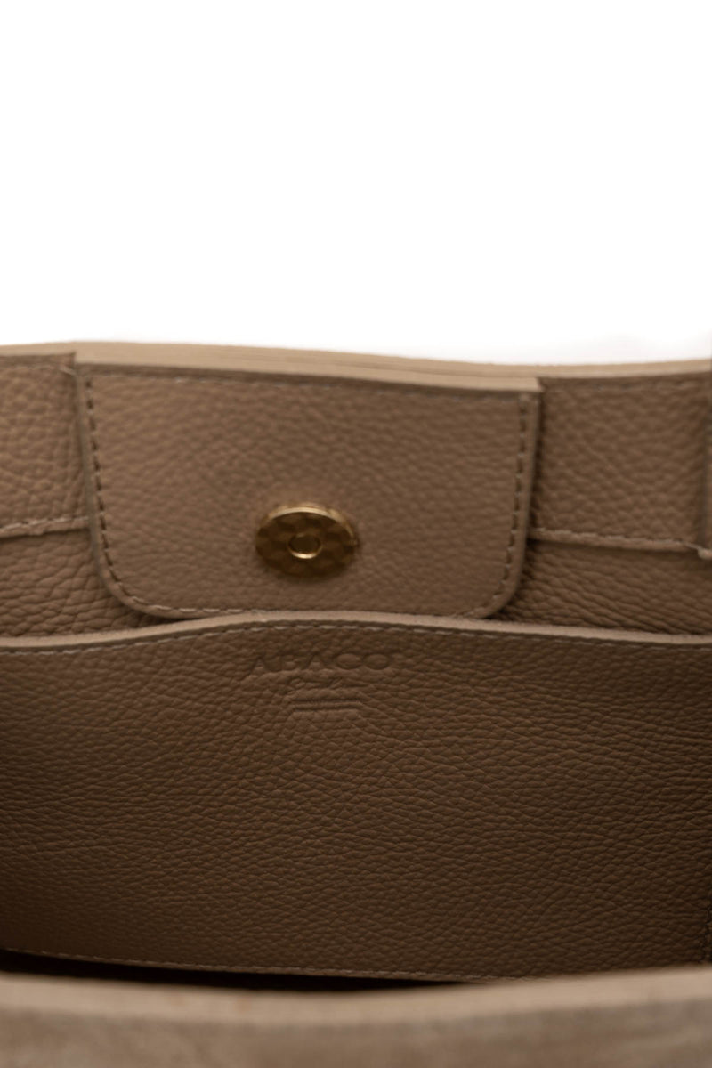 Sac À Bandoulière Vera Suede - Taupe