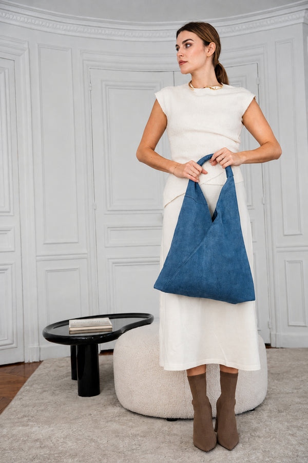 Sac À Main - Deni - Bleu Marine