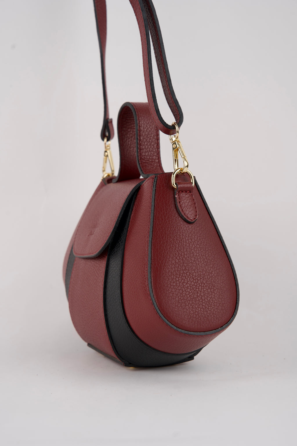 Sac À Bandouliere Lara - Bordeaux + Noir