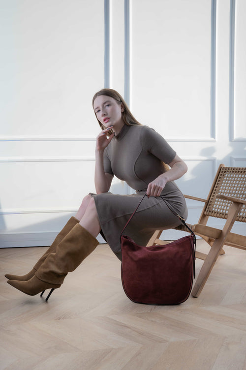 Sac Porte Epaule Moss - Bordeaux