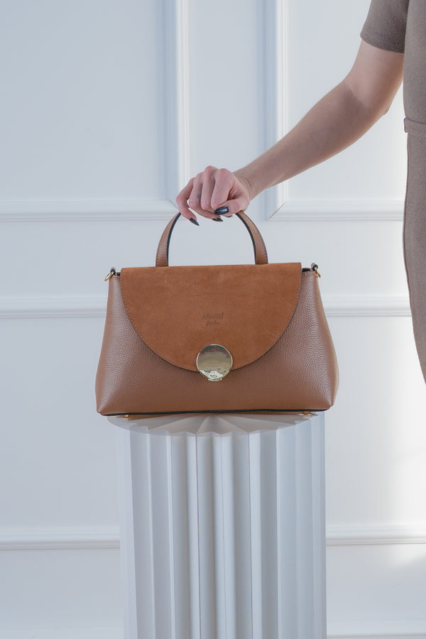 Row Shoulder Bag - Camel
