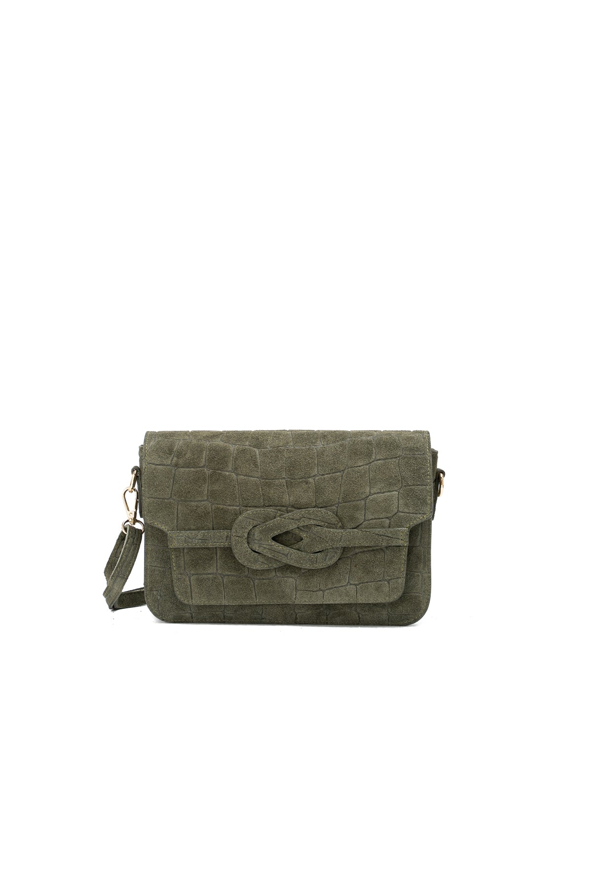 Sac À Bandoulière Andre Croco - Vert Bouteille