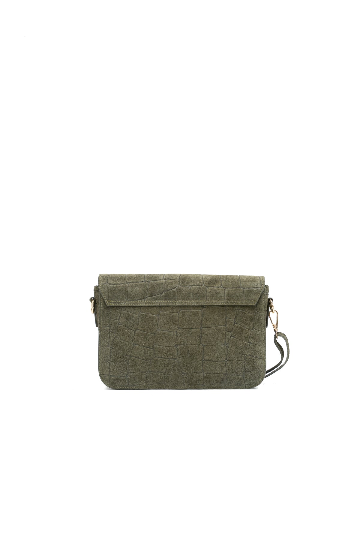 Sac À Bandoulière Andre Croco - Vert Bouteille