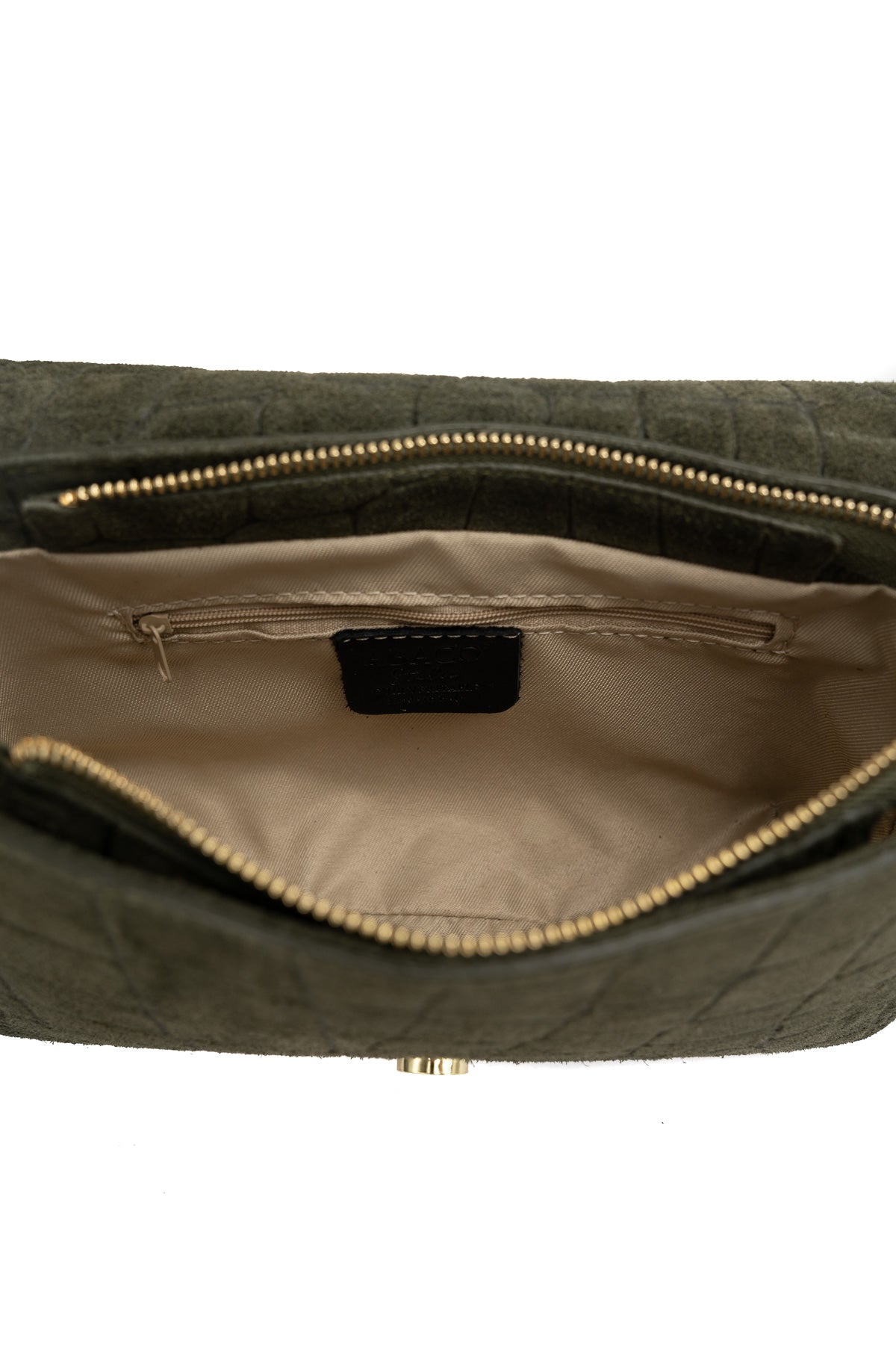 Sac À Bandoulière Andre Croco - Vert Bouteille