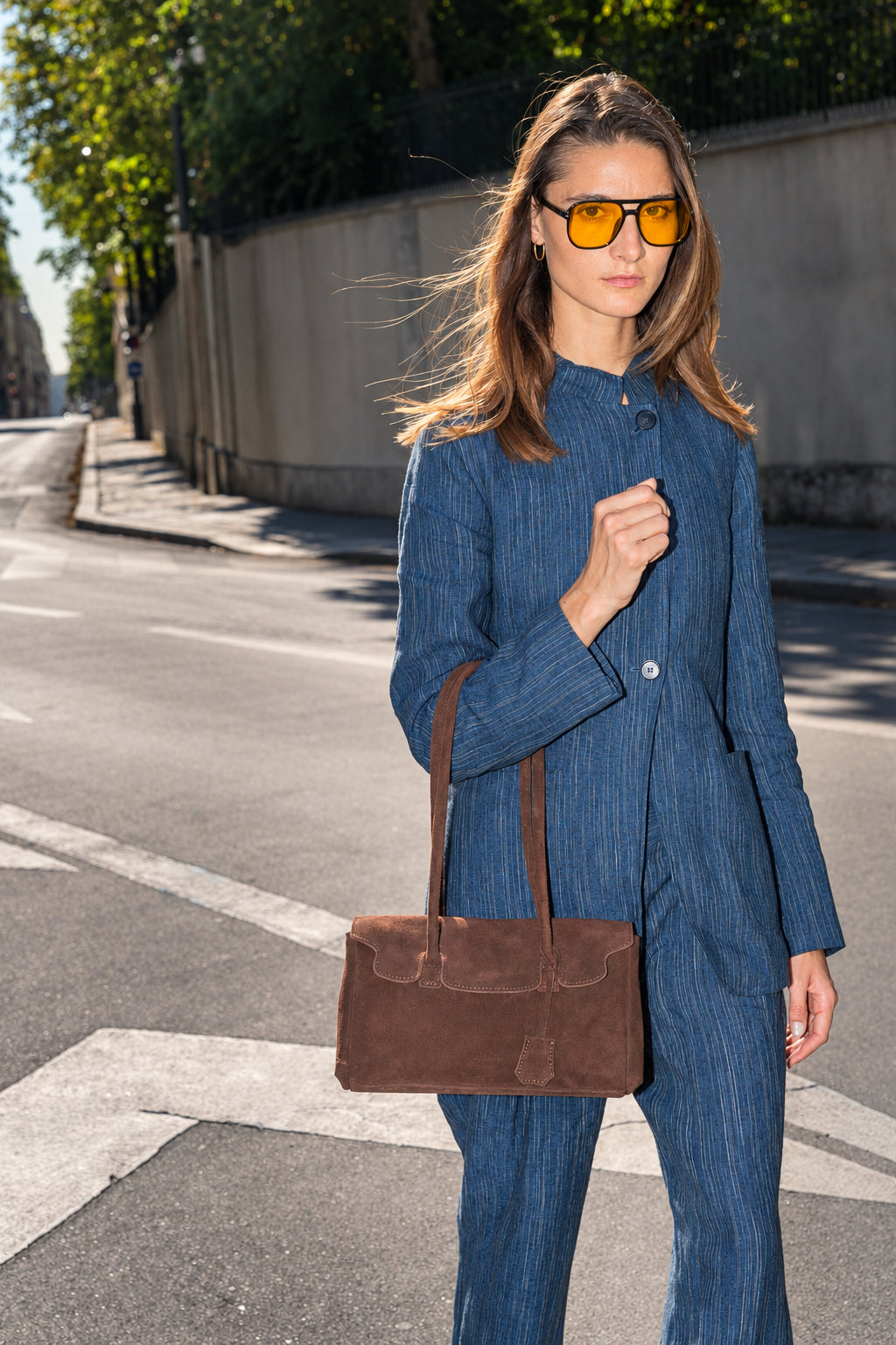 Sac Porté Épaule - Dunn - Moka