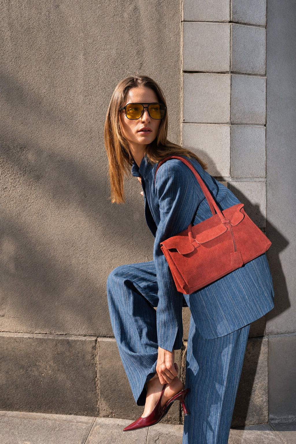 Shoulder Bag - Dunn - Burgundy