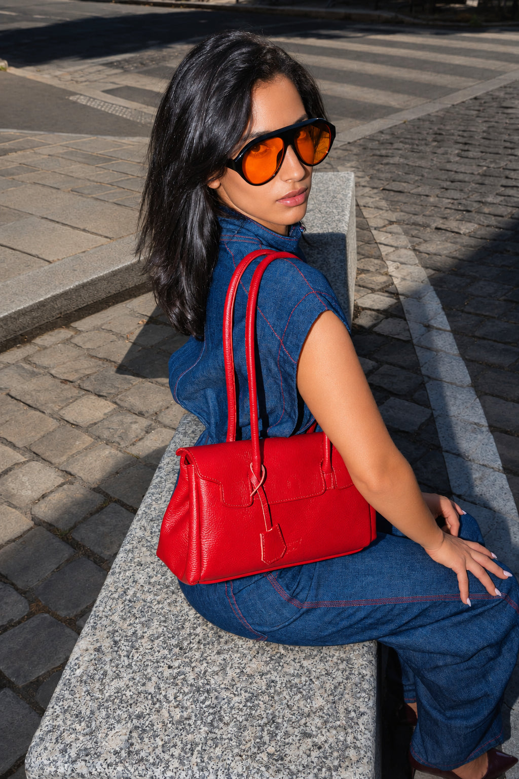 Sac Porté Épaule - Fenn - Rouge
