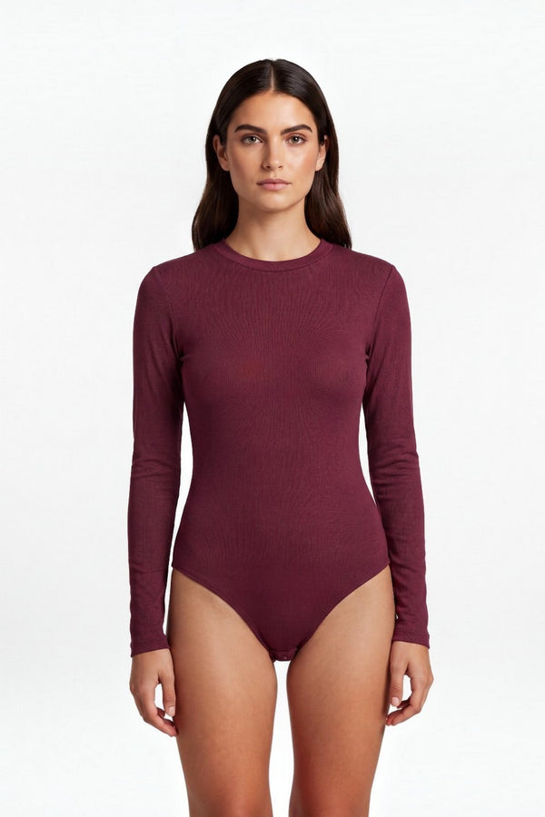 Body Col Montant – Bordeaux – Femme