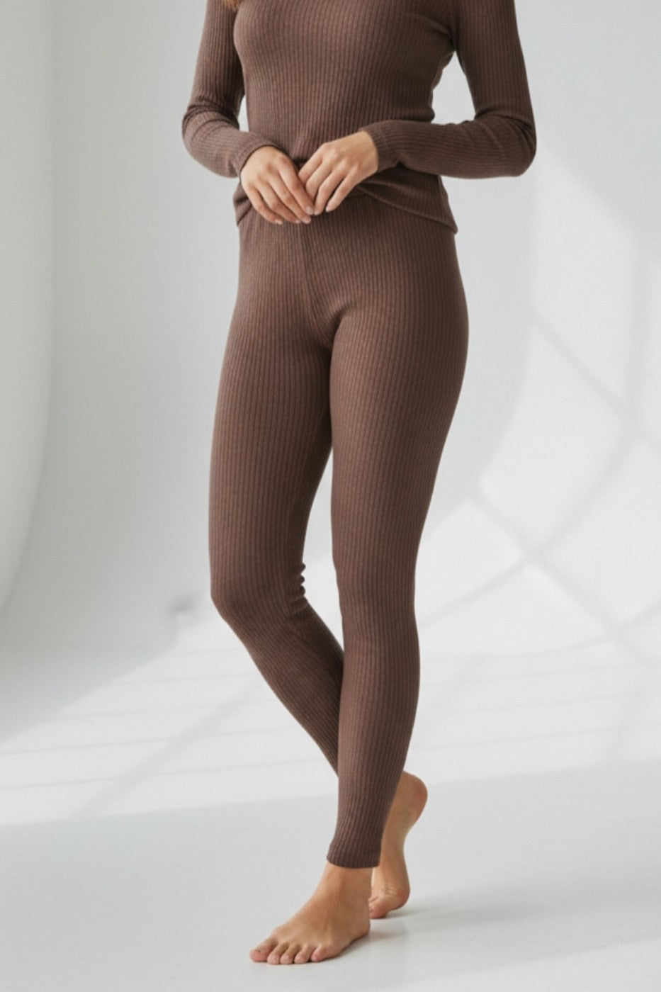 Leggings - Caffè - Donna