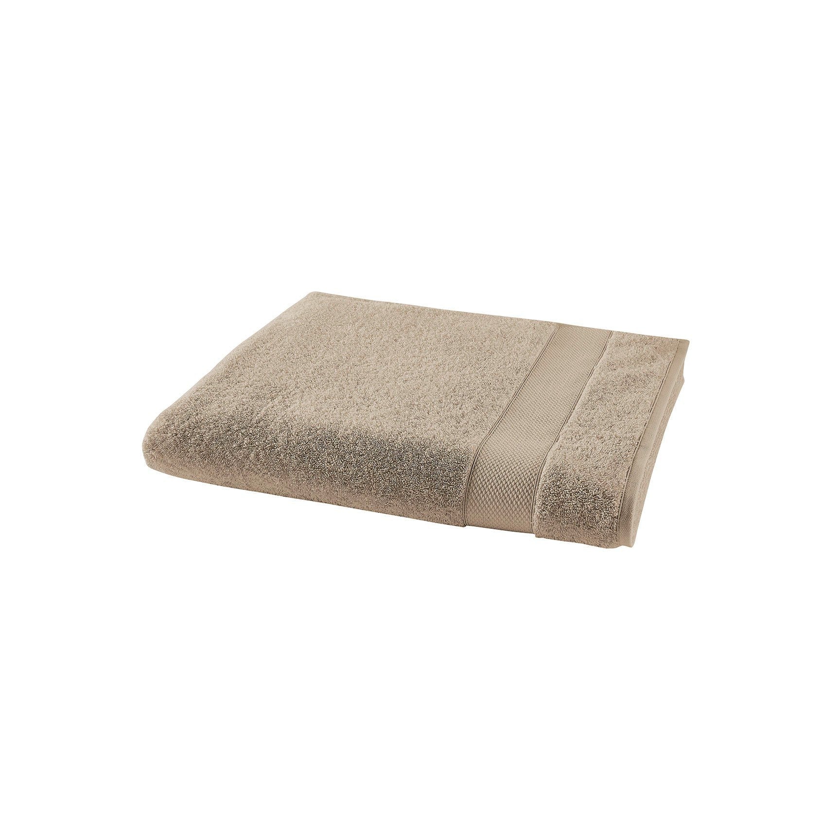 Éponge Unie - Drap de Bain - Taupe