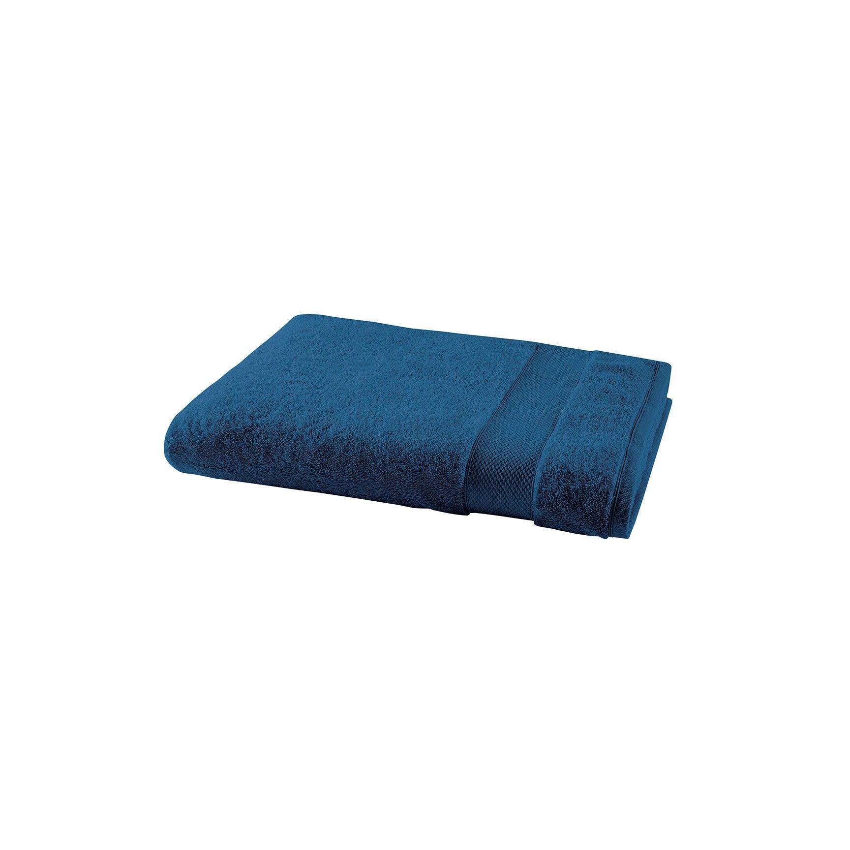 Éponge Unie - Drap de Douche - Bleu Nuit