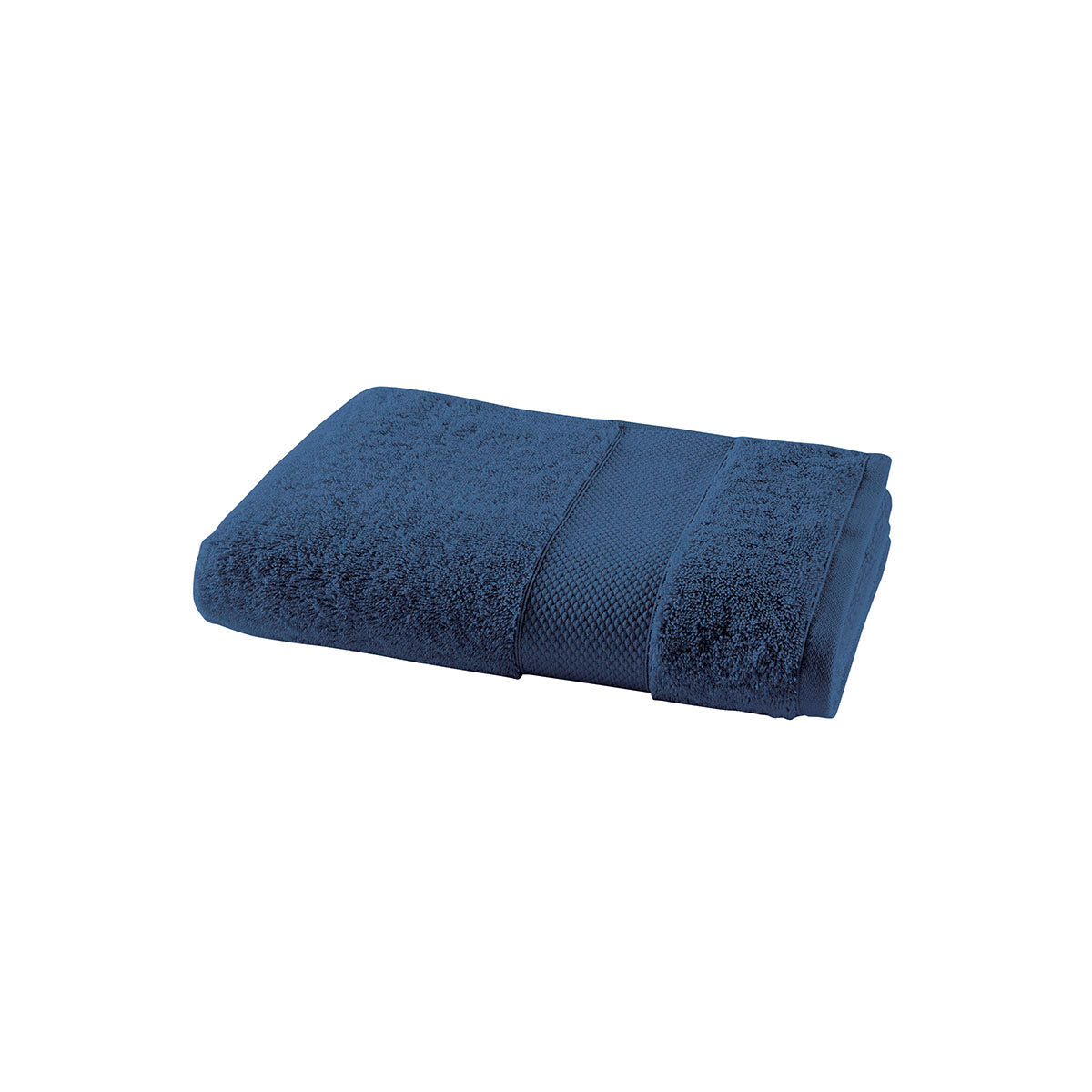 Éponge Unie - Serviette de Toilette - Bleu Nuit