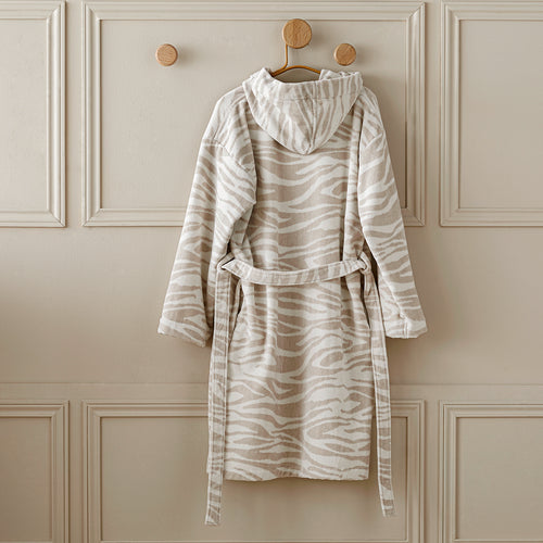 Peignoir - Zebre Ads - Beige/Blanc