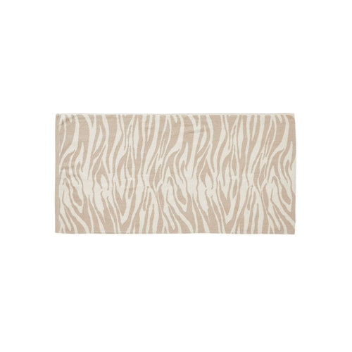 Serviette De Toilette - Zebre Ads - Beige/Blanc