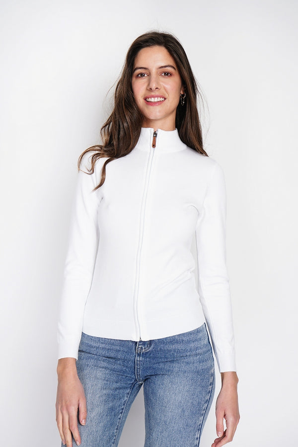 Gilet Zippé – Naturel – Femme