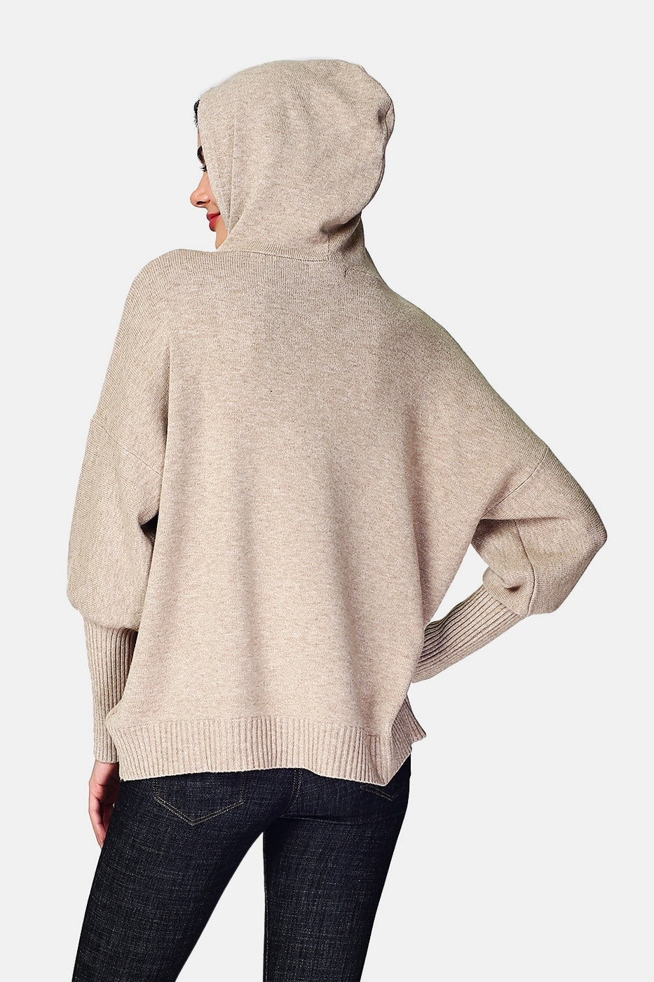 Pull À Capuche – Camel – Femme