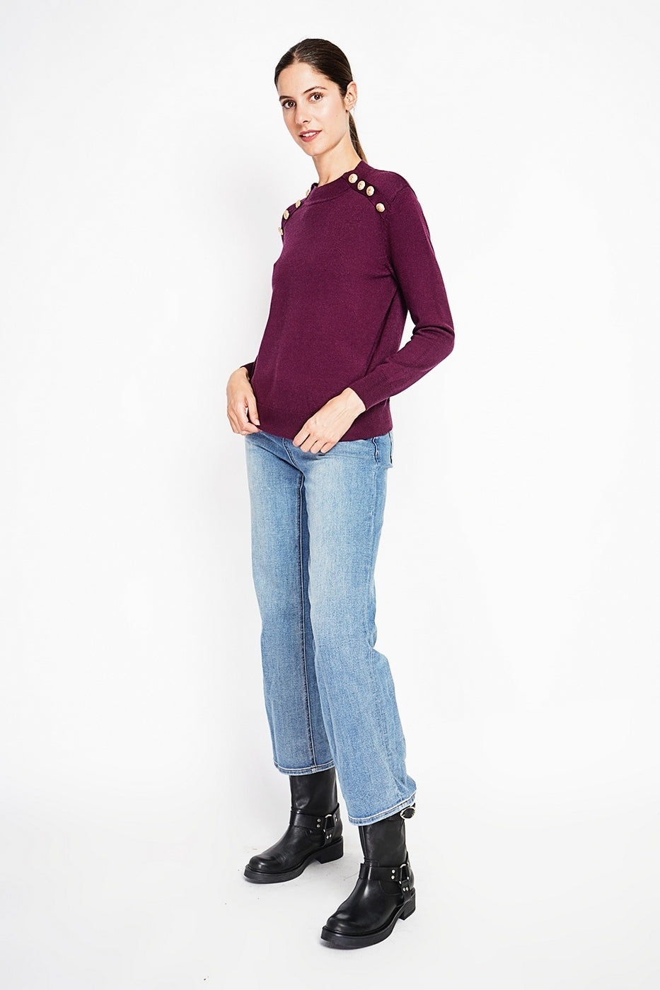 Jersey - Burdeos - Mujer