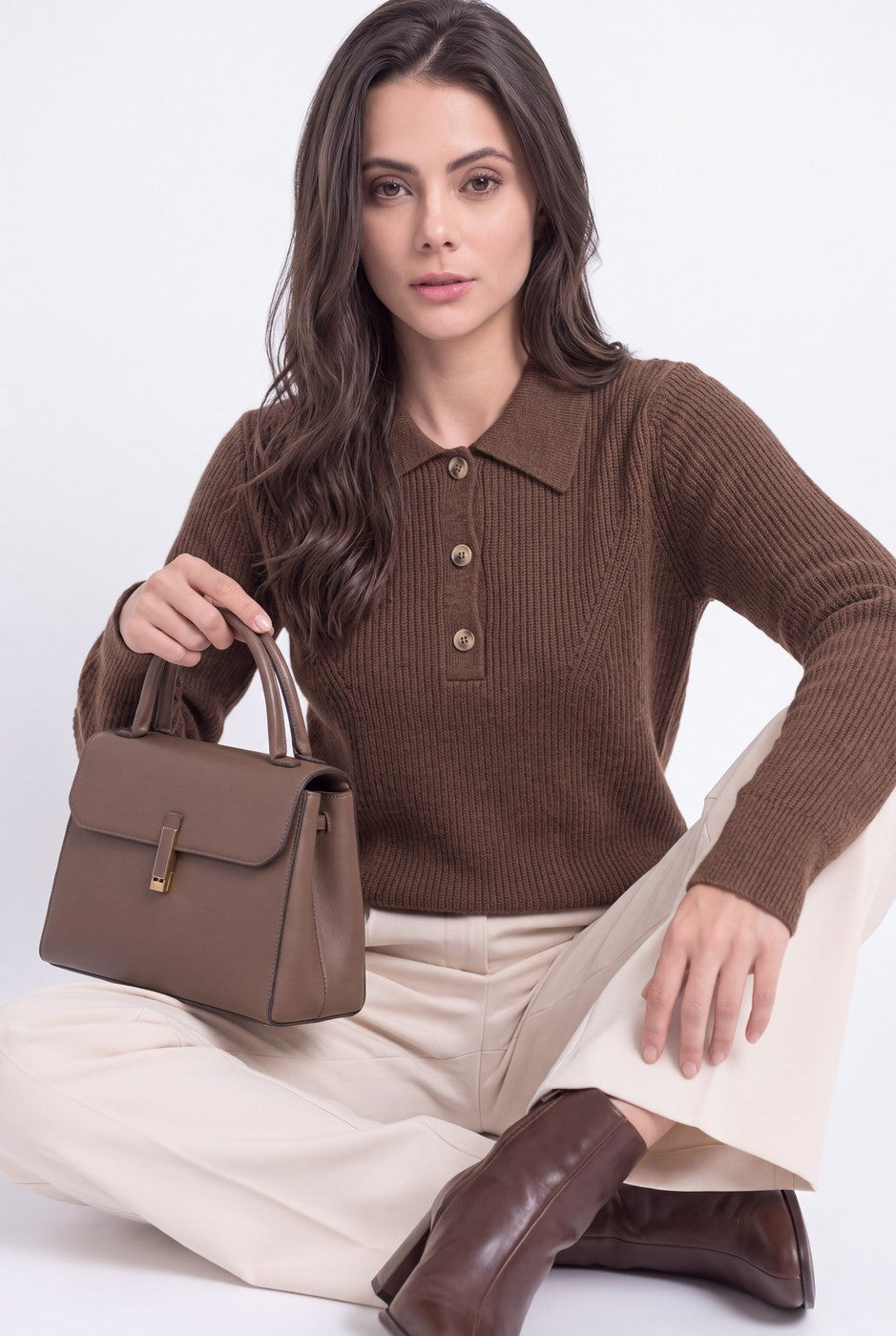 Maglione - Marrone - Donna