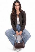 Cardigan - Caffè - Donna