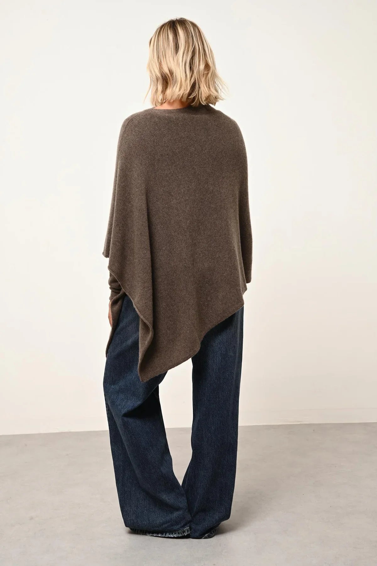 Poncho 4 Fils - Ashley - Taupe Chiné