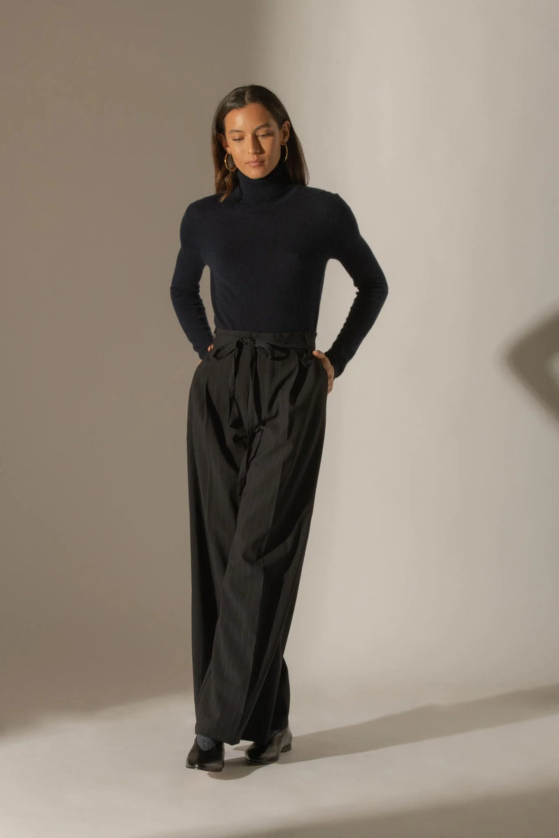 Pull Col Roulé - Ashley - Navy