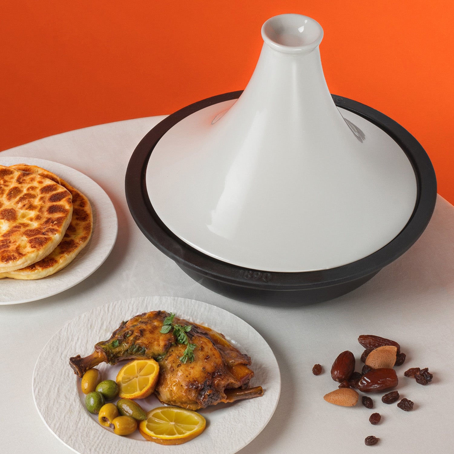 La Fonderie 1890 - Cast Iron Tajine - Cream