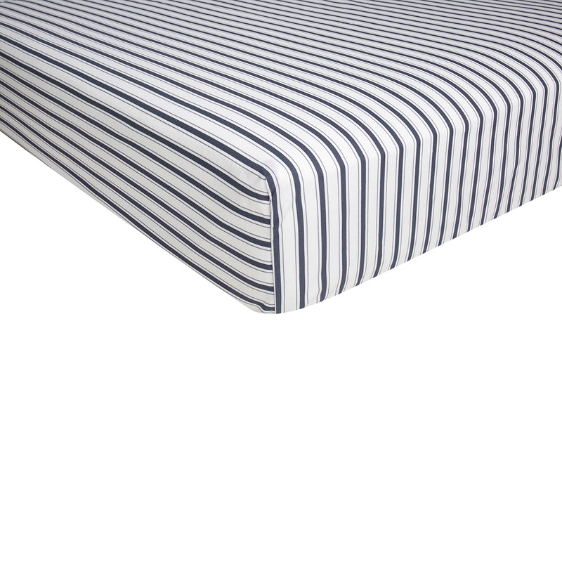 Drap Housse - 4 Continents - Blanc/Bleu