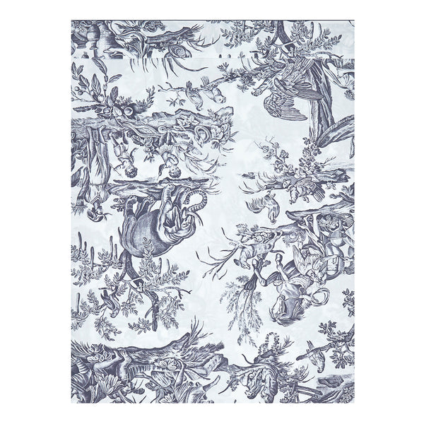 4 Continents - Drap Plat - Blanc/Bleu