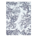 Drap Plat - 4 Continents - Blanc/Bleu