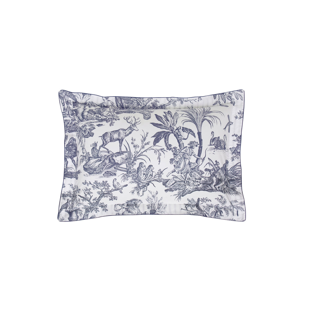 4 Continents - Pillowcase - White/Blue