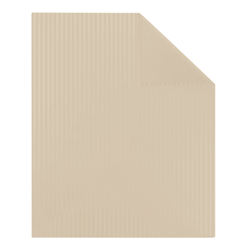 Satin Uni Jacquard - Duvet Cover - Greige