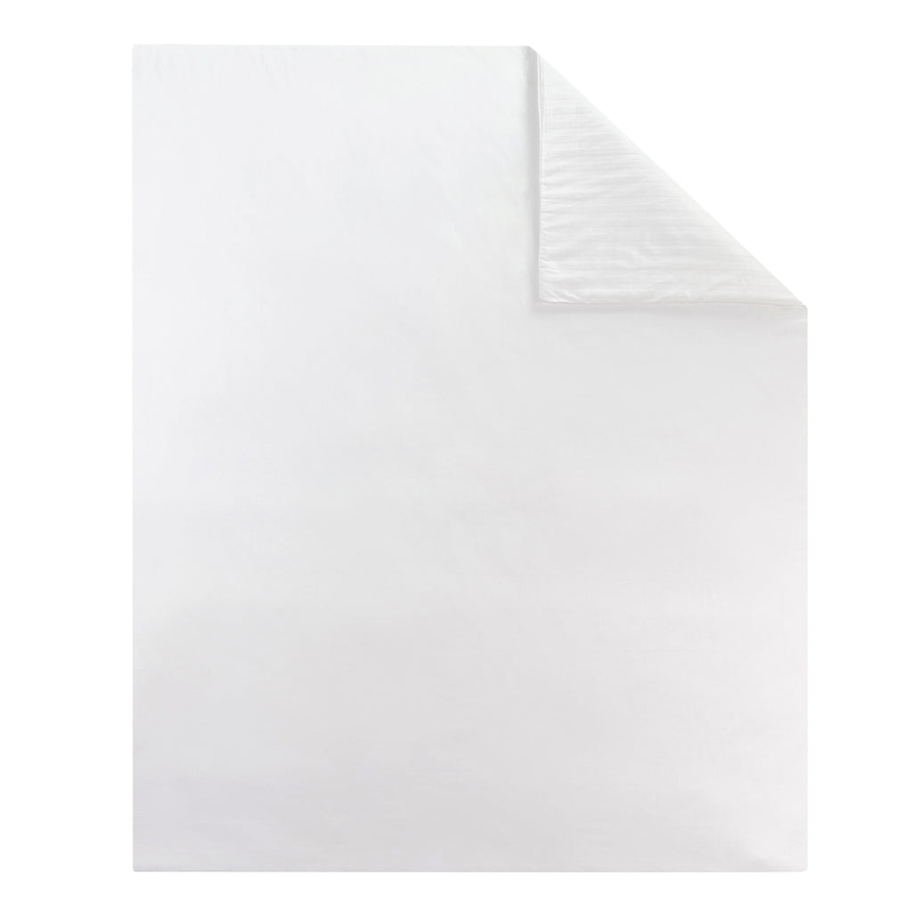 Satin Uni Jacquard - Funda Nórdica - Blanca