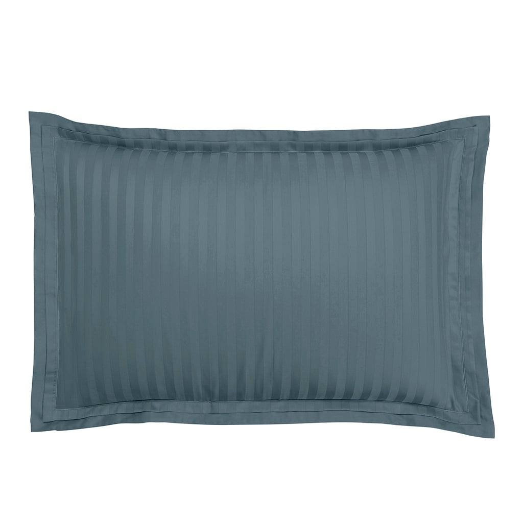 Satin Uni Jacquard - Taie d'Oreiller - Minéral