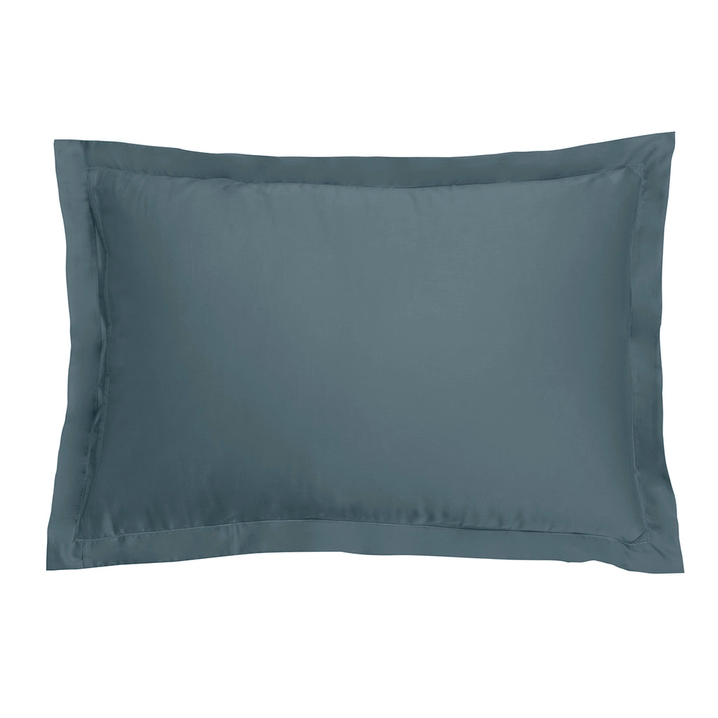 Satin Uni Jacquard - Taie d'Oreiller - Minéral