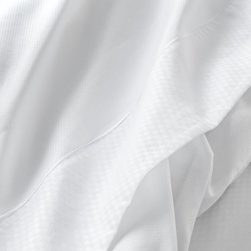 Drap Plat - Bord De Mer - Blanc/Blanc