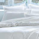 Taie D'Oreiller Unie - Bord De Mer - Blanc/Blanc