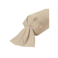 Satin Uni Jacquard - Bolster Pillowcase - Greige