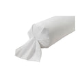 Satin Uni Jacquard - Funda de Almohada Larga - Blanca