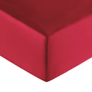 Drap Housse - Satin Uni - Rouge