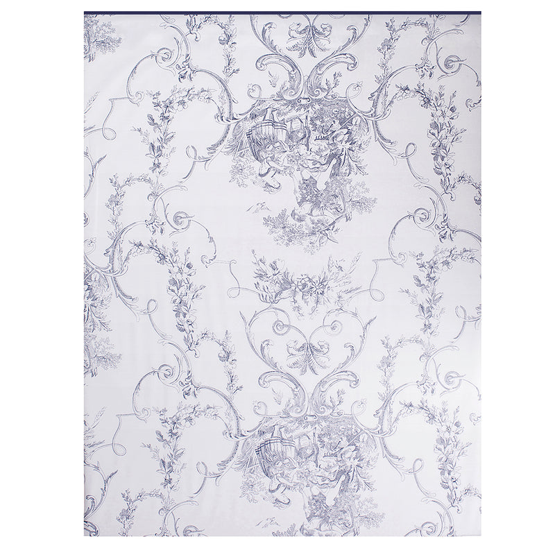 Drap Plat - Promise - Blanc/Gris